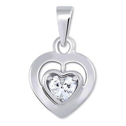 Brilio Colgante Romantic Pendant Made of White Gold Heart 246 001 00471 07 sBR1352 Marca
