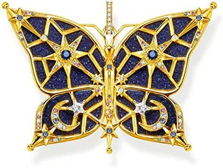 Thomas Sabo PE925-963-7 - Colgante de mariposa de plata de ley 925