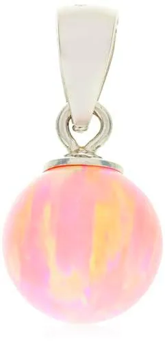 Brilio Silver Adorno Modern Silver Pendant with Pink Synthetic Opal PT110WP sBS2315 Marca