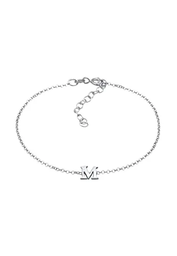 Elli Pulseras Mujeres colgante letra M básica en p