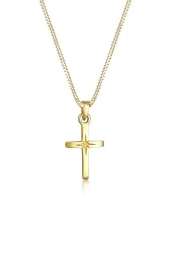 Elli Collares Colgante de Cruz para Damas en Plata