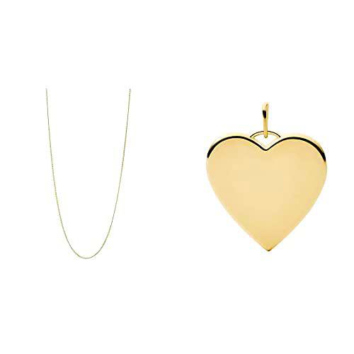 Fossil Collar Corto Mujer Oh So Charming de Acero Inoxidable Dorado