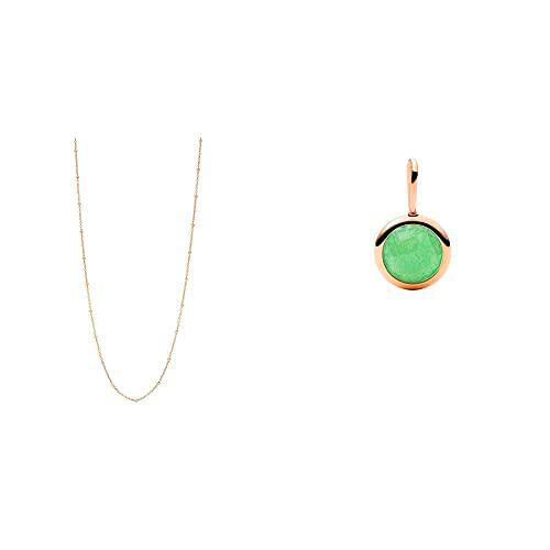 Fossil Collares de Acero Inoxidable Mujer, sin Gemas