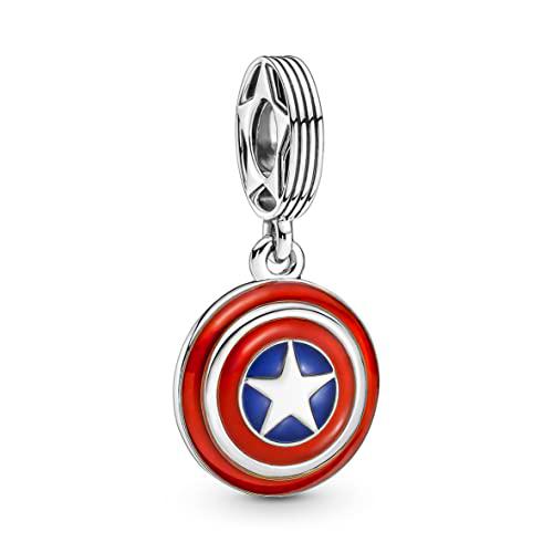 PANDORA Colgante de Marvel, diseño del escudo del Capitán América 790780C01