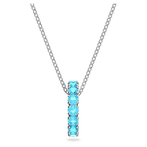 Swarovski Collar Exalta para Mujer, con Cristales de Color Aguamarina