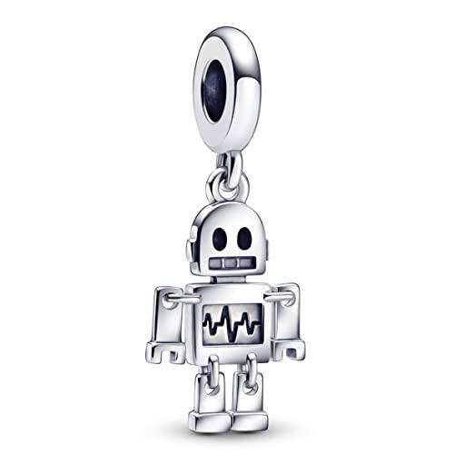 Pandora Bestie-Bot 792250C01 - Colgante de plata con color blanco y negro