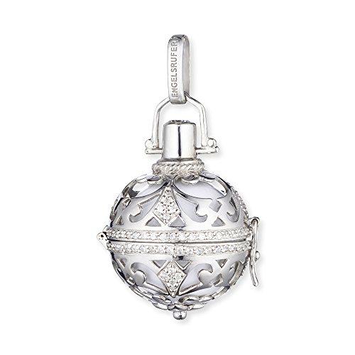 Engelsrufer colgante clásico para damas S 925 plata de ley con cristal blanco tachonada de campana