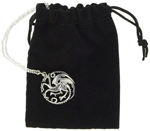 Noble Collection Juego de Tronos de Collar y Colgante Targaryen (Sterling Silver)