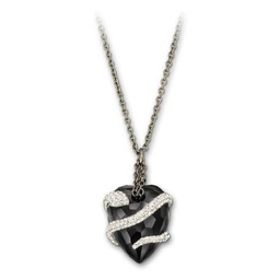 Swarovski Heart Snake - Collar de latón con Cristal Cadena de balcher