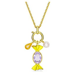 Swarovski Colgante Dulcis, Caramelo, Multicolor, Baño tono oro