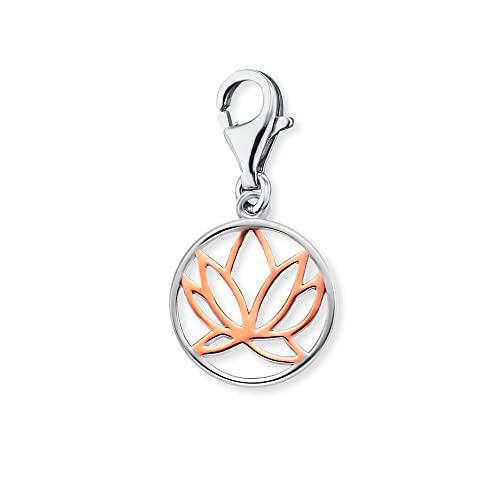 Engelsrufer Colgante para mujer, diseño de flor de loto de dos colores