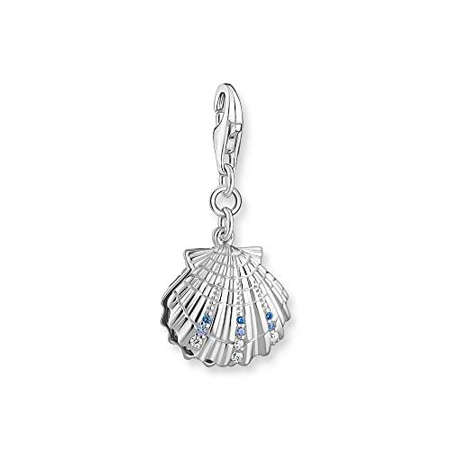 Thomas Sabo 1892-945-7 - Colgante de concha con piedras de plata de ley en color plateado y azul