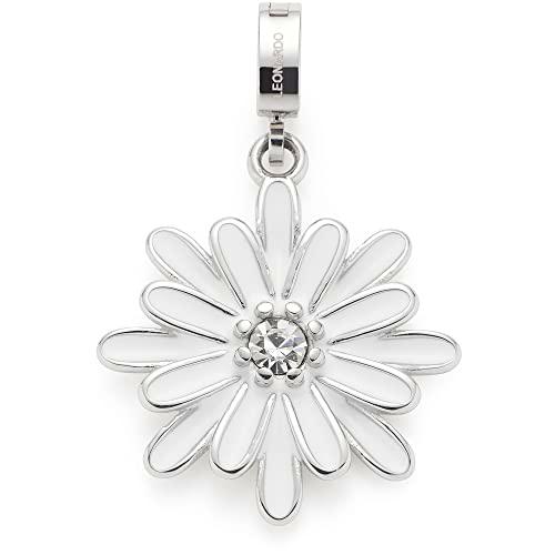Leonardo Jewels Marita Clip&amp;Mix 022896 - Colgante de acero inoxidable con forma de flor de cristal
