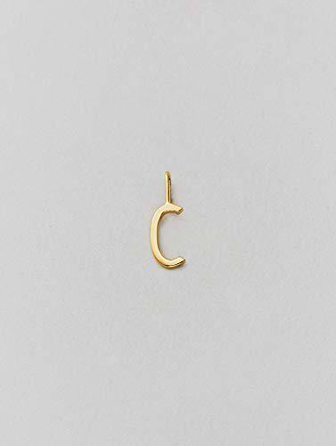 Design Letters Colgante de arquetipo de 10 mm dorado A-Z-C