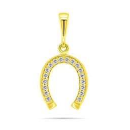 Brilio Colgante Timeless Gold-Plated Horseshoe Pendant with PT49Y zircons sBS1794 Marca