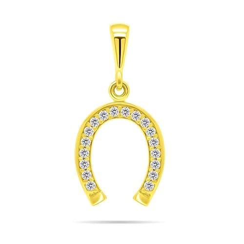 Brilio Colgante Timeless Gold-Plated Horseshoe Pendant with PT49Y zircons sBS1794 Marca