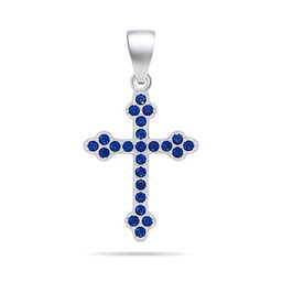 Brilio Colgante Silver Pendant with Blue zircons Cross PT84WB sBS2964 Marca