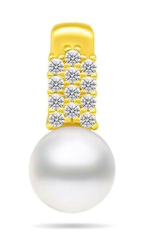 Brilio Colgante Elegant Gold-Plated Pendant with Real Pearl and zircons PT94Y sBS2298 Marca