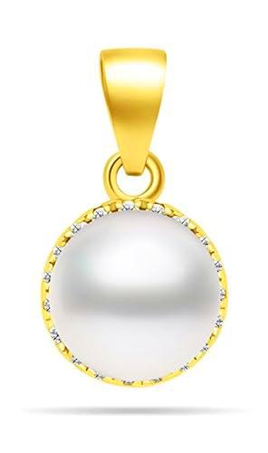 Brilio Colgante Gold-Plated Pearl Pendant with zircons PT77Y sBS2259 Marca
