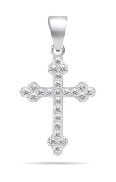 Brilio Colgante Silver Pendant with Clear zircons Cross PT84W sBS2274 Marca