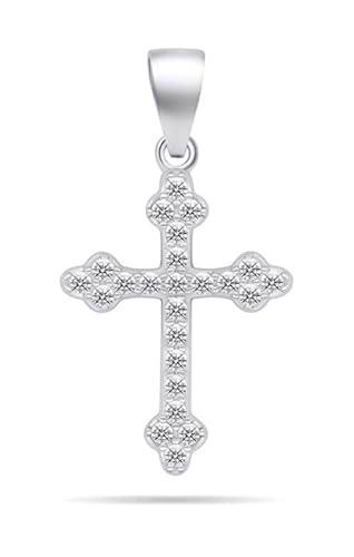 Brilio Colgante Silver Pendant with Clear zircons Cross PT84W sBS2274 Marca