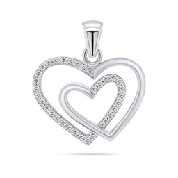 Brilio Colgante Stylish Silver Heart Pendant with zircons PT58W sBS1806 Marca