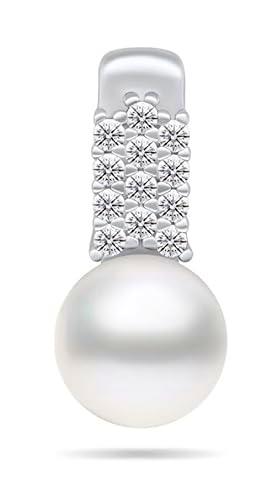 Brilio Colgante Elegant Silver Pendant with Genuine Pearl and zircons PT94W sBS2297 Marca