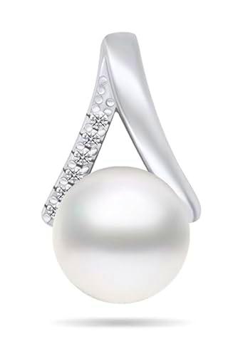 Brilio Colgante Elegant Silver Pendant with Real Pearl and zircons PT101W sBS2306 Marca