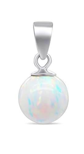Brilio Colgante Modern Silver Pendant with White Synthetic Opal PT110W sBS2319 Marca