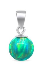 Brilio Colgante Modern Silver Pendant with Green Synthetic Opal PT110WG sBS2320 Marca