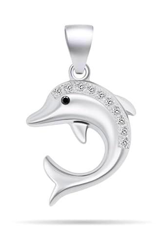 Brilio Colgante Cute Silver Pendant with zircons Dolphin PT104W sBS2309 Marca