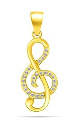 Brilio Colgante Charming Gold-Plated Pendant with zircons Treble Clef PT65Y sBS2224 Marca