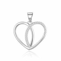 MOISS Colgante Romantic Silver Pendant with zircons Heart P0001228 sMM0368 Marca