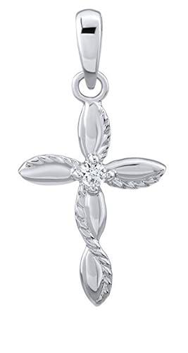 Silvego Colgante Charming Silver Pendant Cross with zircons Darius FW3968 sSL3625 Marca