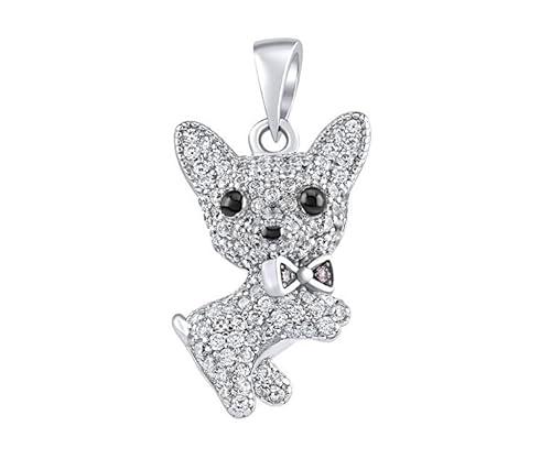 Silvego Colgante Silver Pendant Ben The Dog with Clear Brilliance Zirconia MW13765P sSL3861 Marca