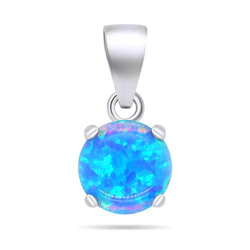 Brilio Colgante Charming Silver Pendant with Blue Opal PT76WB sBS2573 Marca