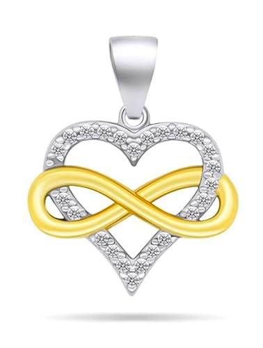 Brilio Colgante Romantic Bicolor Silver Pendant Endless Love PT62WY sBS2217 Marca