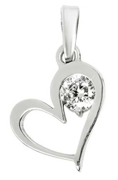Brilio Colgante Silver Pendant Heart with Crystal 446 001 00363 04 sBS0586 Marca