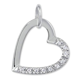 Brilio Colgante White Gold Pendant Heart with Crystals 249 001 00494 07 sBR1899 Marca