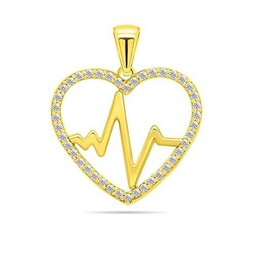 Brilio Colgante Stylish Gold-Plated Heart Pendant with zircons PT17Y sBS1105 Marca