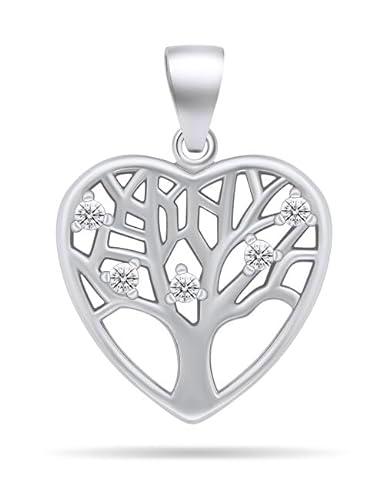 Brilio Colgante Charming Silver Pendant with zircons Heart PT70W sBS2243 Marca