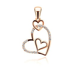 Brilio Colgante Romantic Bronze Heart Pendant with zircons PT12R sBS1097 Marca
