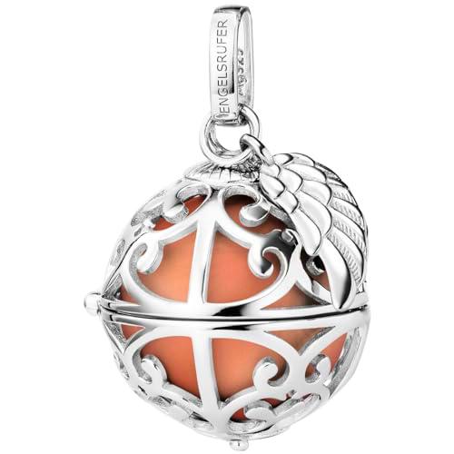 Engelsrufer ER-23-16-S - Colgante para mujer con alas de plata de ley con bola de sonido intercambiable S en color rosa