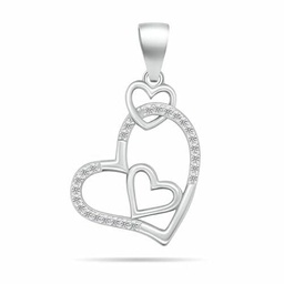 Brilio Colgante Romantic Silver Heart Pendant with zircons PT12W sBS1095 Marca