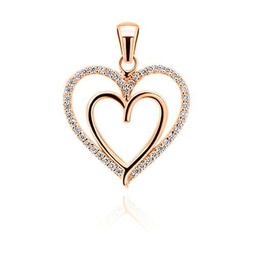 Brilio Colgante Charming Bronze Heart Pendant with zircons PT13R sBS1100 Marca