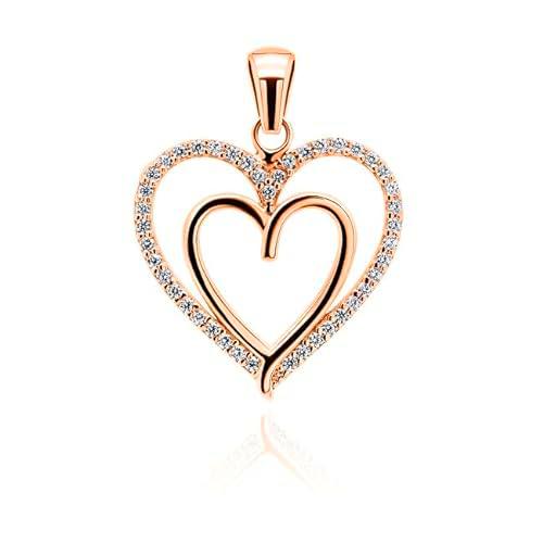 Brilio Colgante Charming Bronze Heart Pendant with zircons PT13R sBS1100 Marca