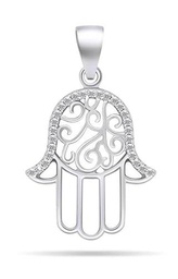 Brilio Colgante Silver Pendant with Clear zircons Hamsa PT103W sBS2308 Marca