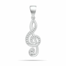 Brilio Colgante Modern Silver Pendant Treble Clef PT47W sBS1788 Marca