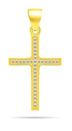 Brilio Colgante Timeless Gold-Plated Pendant with zircons Cross PT78Y sBS2262 Marca