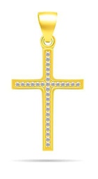 Brilio Colgante Timeless Gold-Plated Pendant with zircons Cross PT78Y sBS2262 Marca